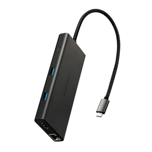エレコム USB-C ハブ ドッキングステーション 10in1 PD対応 100W LANポート H...