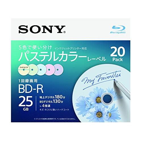 ソニー ブルーレイディスク BD-R 25GB (1枚あたり地デジ約3時間) 1回録画用 20枚入り...