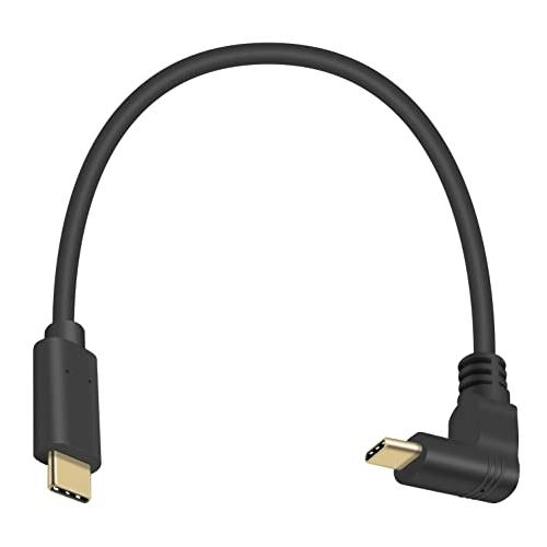 Poyiccot USB3.1 Type-C (オス) - Type-C (オス) ケーブル、L型 ...