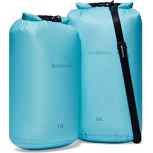 BeeNesting超軽量防水ドライバッグ L 3点セット - 軽量旅行、登山、アウトドア、ボート、...