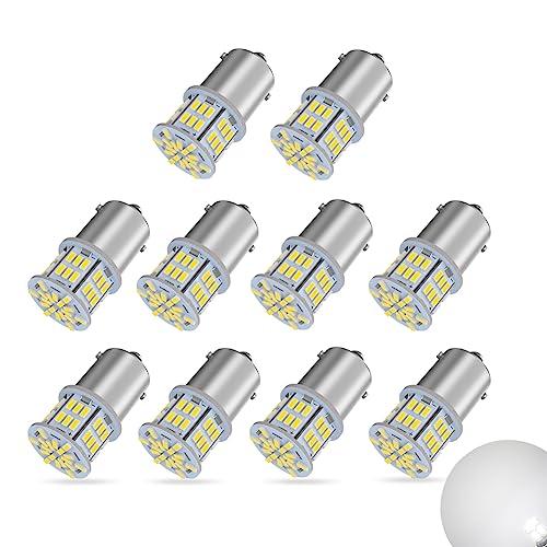 24V車専用S25 LEDシングル ホワイト 爆光 G18 BA15s P21W 54連 3014S...