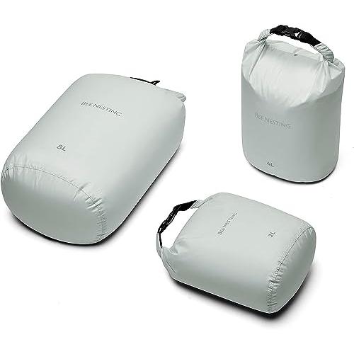 BeeNesting 超軽量 ドライバッグセット バックパッキング用 防水ドライサック キャンプ ハ...