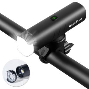 自転車 ライト 1600ルーメン 大容量5000mAh USB-C充電式 ロードバイク