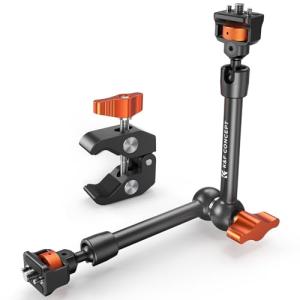 K&F Concept マジックアーム 11インチ スパークラップ 関節式アーム自由度の高い撮影がに2kg耐荷重 1/4インチと3/8インチネジ