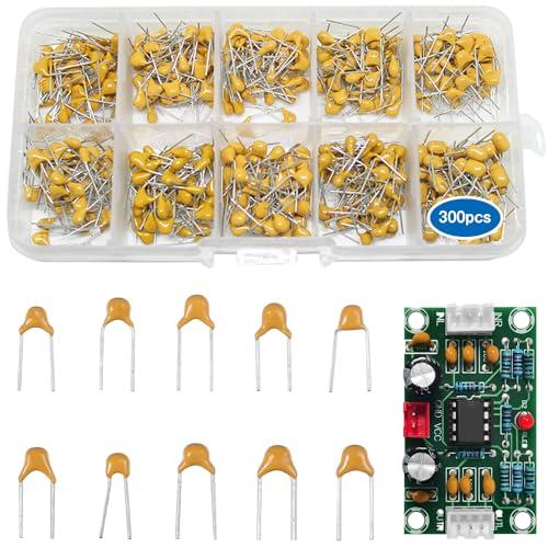 コンデンサー セラミックコンデンサー 10種類300個セット 10P-100NF 50V 電解コンデ...