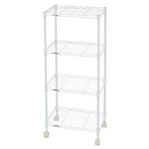 ベーシック 3段スチールラック 棚 メタルラック キャスター付き 耐荷重