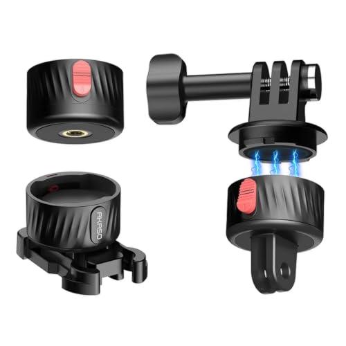 AKASO クイックリリースマウント 磁気式 アダプター アクションカメラ用アクセサリー 1/4ネジ...