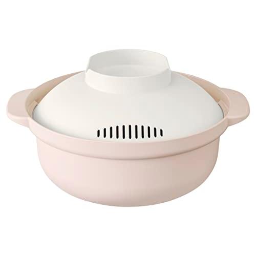 アンドエヌイー(&amp;NE) らくチン! レンジ鍋 recopo レコポ スモーキーピンク 日本製 鍋 ...