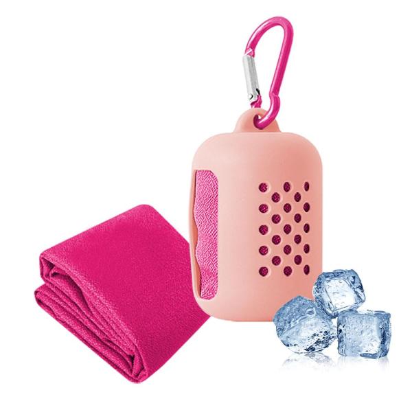 BARDATS クールタオル 速乾タオル 冷感タオル 80×30cm スポーツタオル シリコンケース...