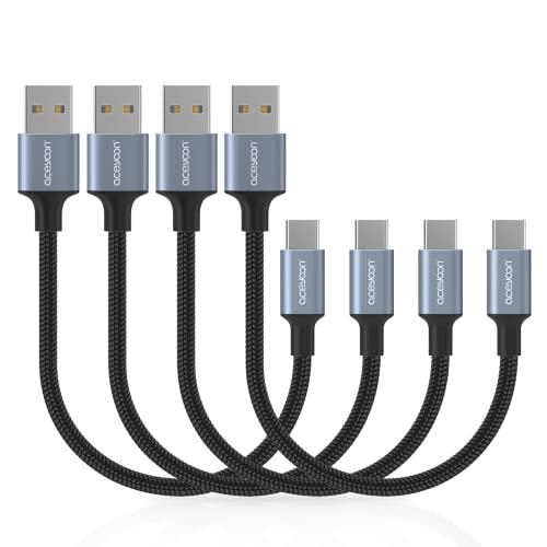 aceyoon USB C ケーブル 10cm 短い 0.1m 4本セット タイプC 10センチ 最...