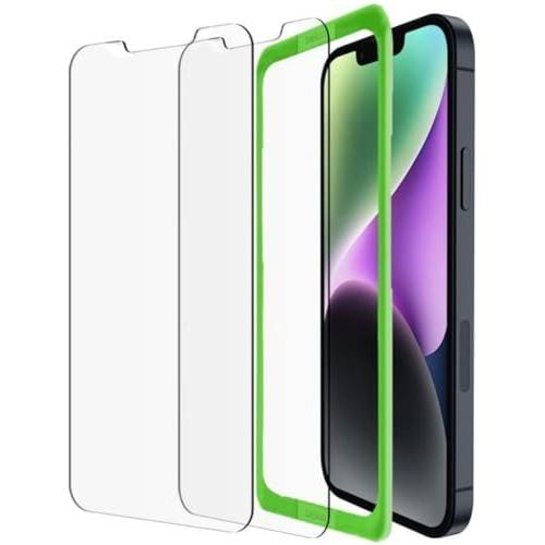 Belkin iPhone 16e / 14 / 13 / 13 Pro用 保護ガラスフィルム 強化...