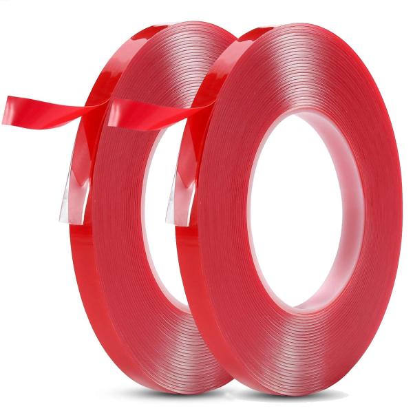 サムコス 強力両面テープ 強力 透明 車用両面テープ アクリル両面テープ 業務用 屋内/屋外両用 多...