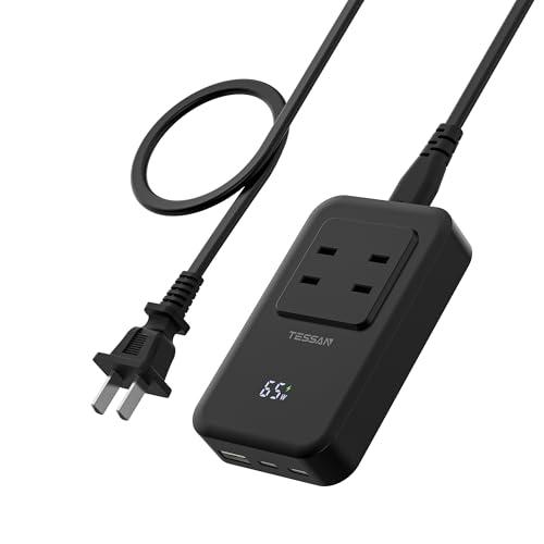 usb コンセント 電源タップ 超薄型 PD65Ｗ 延長コード 1m 急速充電器 type-c 短い...