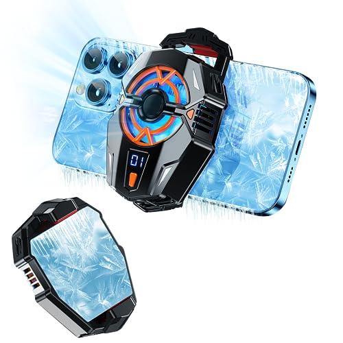 PGboys スマホ 冷却ファン ペルチェ素子 Androidスマホクーラー 3 段階の速度数値制御...