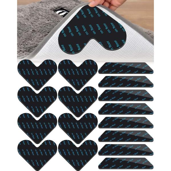 超強力 滑り止めシート ネット加固・跡残らない・水で洗うと粘性が回復 ラグマット 滑り止めテープ ラ...