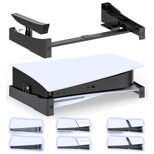PS5/PS5 Slim/PS5 Pro対応PS5 Slim 横置きスタンド 放熱改善 転倒防止 地...