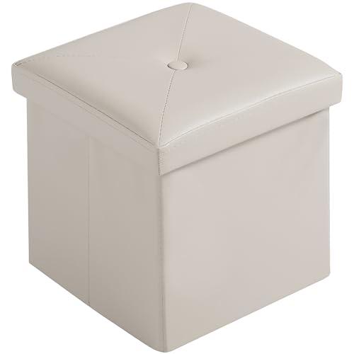 VECELO 収納スツール オットマン 収納ボックス 幅30*奥行き30*高さ30CM 耐荷重80k...