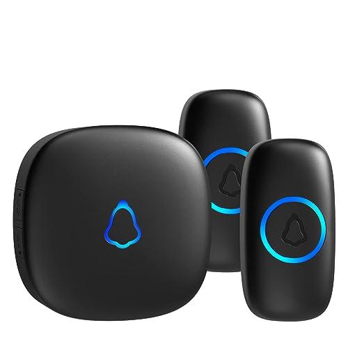 SECRUI ワイヤレスチャイム 玄関チャイム インターホン ワイヤレス 工事不要 電池式送信機 防...