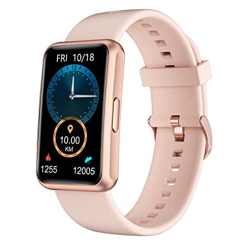 HUAKUA 歩数計 リストバンド型 大画面 スマートウォッチ スマホ/アプリ不要 Bluetoot...