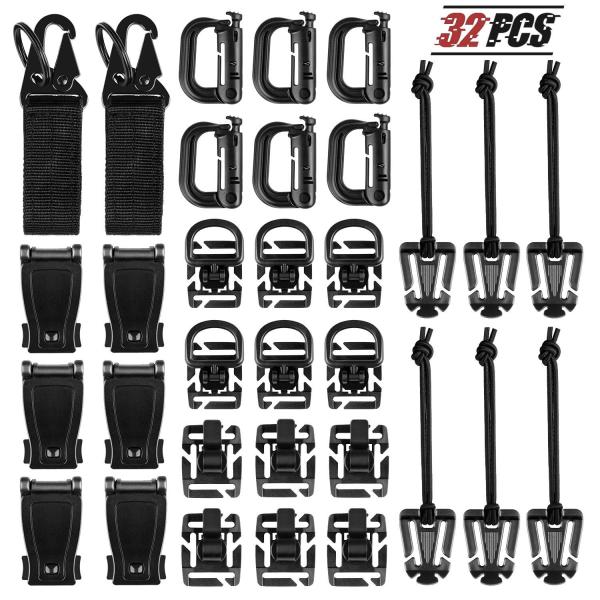 ウェブドミネーター Dリング MOLLE対応 360 回転 Dリング ウェビングクリップ ギアクリッ...