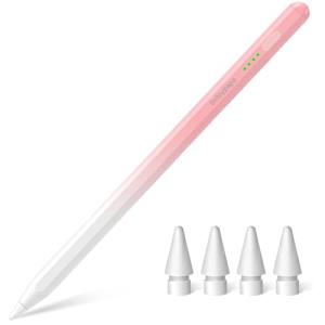 Detoypapa タッチペン iPadペンシル 2018年以降 iPad対応 アップルペンシル 傾き感知 磁気吸着機能 スタイラスペン ペン先