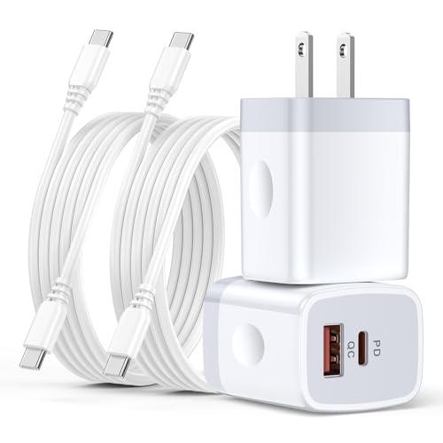 Hootek 急速充電器 20W 2ポート*2個 + USB C ケーブル 60W 1.5m*2本 ...