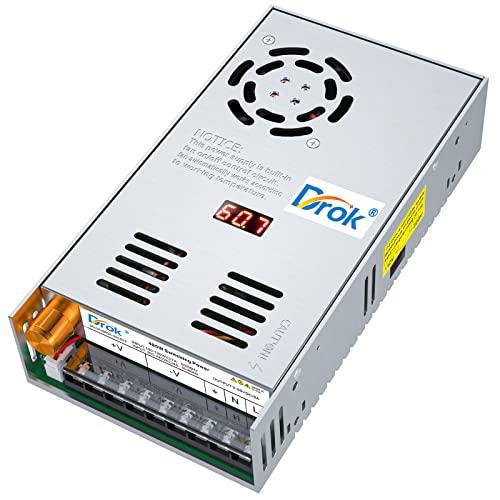 DROK スイッチング電源 AC 110/220V→DC 0-60V 8A 480W 電圧調整 安定...