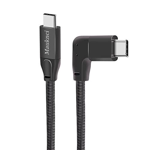 Mauknci Type C to Type C ケーブル L字 0.6m PD対応 USB 3.1...