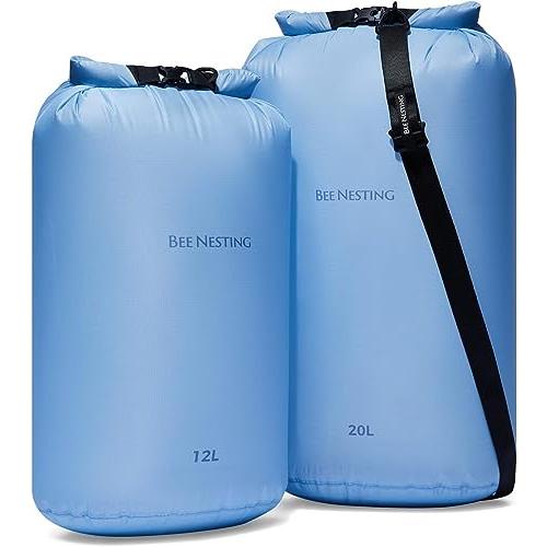 BeeNesting超軽量防水ドライバッグ L 3点セット - 軽量旅行、登山、アウトドア、ボート、...