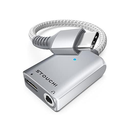 Stouchi タイプC イヤホン 変換ケーブル USB Type C to 3.5mm Aux端子...