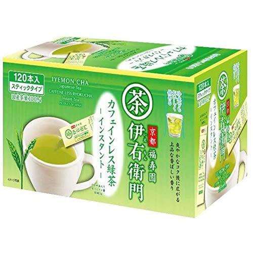 宇治の露 伊右衛門 カフェインレス インスタント緑茶スティック 120本入 デカフェ・ノンカフェイン...