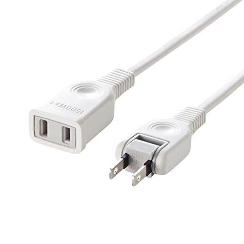 サンワサプライ 電源延長コード 5m トラッキング火災予防絶縁キャップ付きスイングプラグ TAP-E...