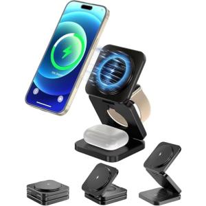 3-in-1 マグネット式ワイヤレス充電器