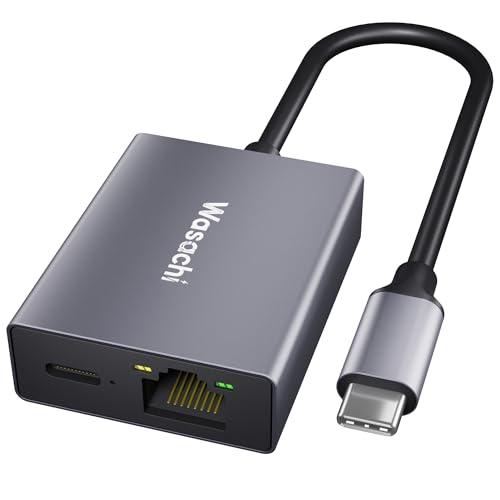 Wasachi USB-C LAN アダプター 1000Mbps高速+PD100W急速充電 有線LA...