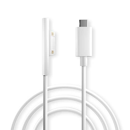 Sisyphy USB C to Surface 急速充電ケーブル「白PVC表面 1.8m CE認証...