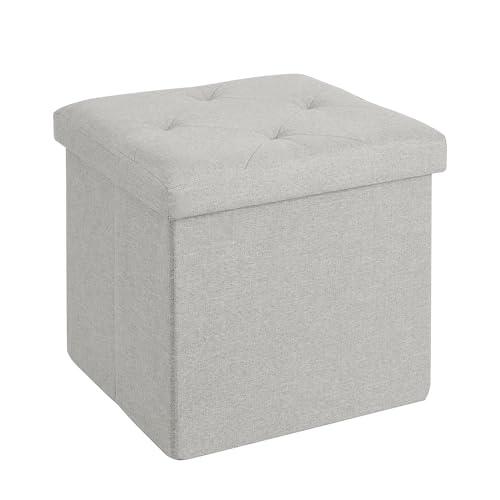 VECELO 収納スツール オットマン 収納ボックス 幅38*奥行き38*高さ38CM 耐荷重80k...