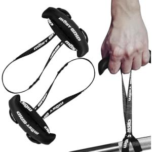 懸垂トレーニングチューブ 筋トレ グリップ 懸垂バー アタッチメントグリップ 握りやすい 懸垂マシン チンニング 2本セット (ブラック)