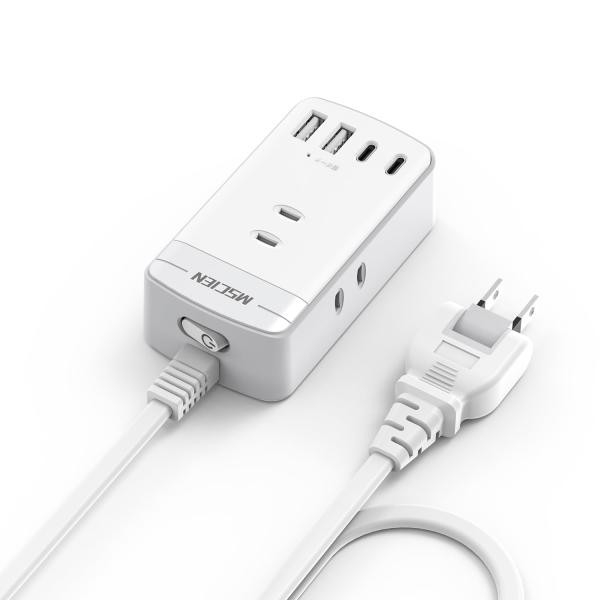 Mscien 延長コード 3m スイッチ付き usb コンセント 3個AC差込口 2個usb-c 2...