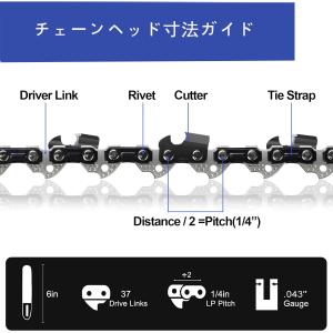 Aurooooa チェーンソー 替刃 6インチ...の詳細画像1