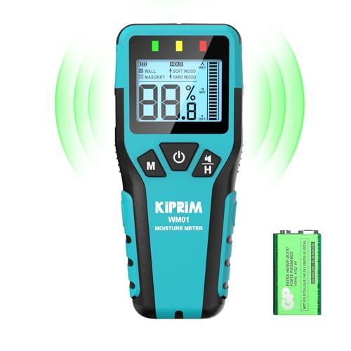 Kiprim ピンレス水分計 木材水分計（木材、壁、薪）4 つモード データ保持 ミュート機能 高精...
