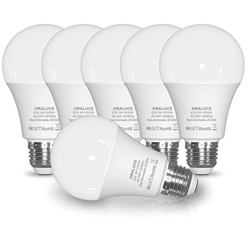 ORALUCE LED電球 E26口金 60W形相当 9W 900lm 6500K 昼光色 高輝度 ...