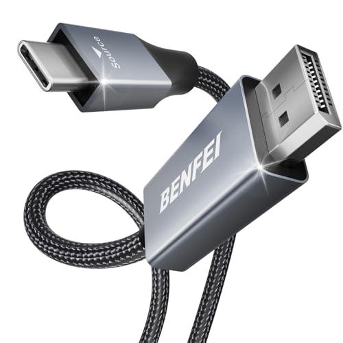 BENFEI USB-C - DisplayPort 0.9m ケーブル(4K@144Hz)、USB...