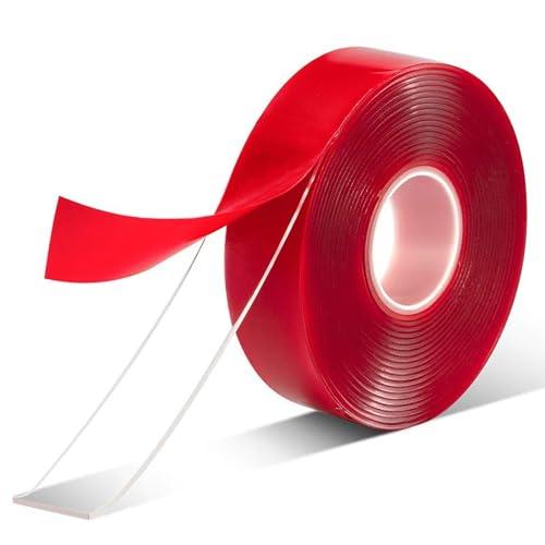 強力両面テープ 強力 透明 車用両面テープ アクリル 業務用 屋内/屋外両用 多用途 超強力 両面粘...