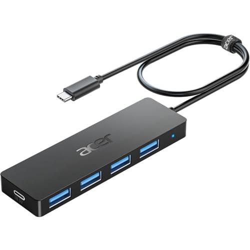 Acer USB C ハブ 増設 拡張 4ポートtype-cハブ 高速転送 スリム軽量ハブ 4in1...