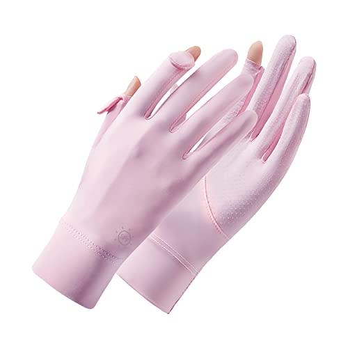 [Pawinpaw] 手袋 レディース UVカット 夏 指出し グローブ 薄手UPF50+・接触冷感...