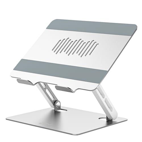 EPN ノートパソコンスタンド パソコンスタンド 折りたたみ式 人間工学 無段階高さ&amp;角度調整 安定...