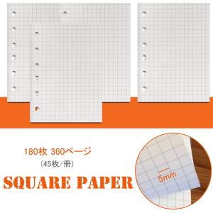 メモ帳リフィル A7 ミニ6穴4冊セット 5m...の詳細画像1