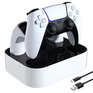 PS5 コントローラー 充電器 3A急速充電・2.5時間フル充電・安定充電 デュアル