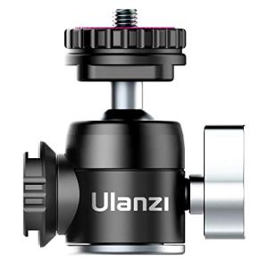 Ulanzi 自由雲台 二つシュー付き ボールヘッド アルミ製 360度 ビデオ カメラ 三脚 一眼レフ DSLR 用 キヤノン ニコン オリンの商品画像