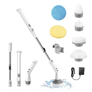 エペイオス (Epeios) バスポリッシャー お風呂掃除 電動お掃除ブラシ 6種類の多機能ブラシ付 お風呂掃除 ２つの回転モード コードレス おの商品画像